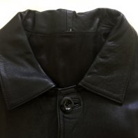 Черно кожено яке , снимка 6 - Якета - 34503247