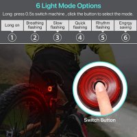 задна светлина за велосипед, интелигентна, снимка 6 - Аксесоари за велосипеди - 40394555