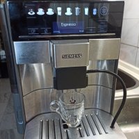 Кафеавтомат Сименс ЕQ 6 setia 700,висок клас с тъч скрийн, работи перфектно и прави хубаво кафе, снимка 5 - Кафемашини - 44421620