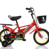 Детски велосипед Maibeki с кош и помощни колела , снимка 4 - Велосипеди - 44748761