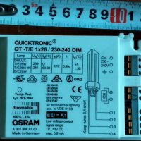 Електронен баласт/ запалка /дросел  Osram Quicktronic QT-T/E 1x26/230-240 DIM, снимка 3 - Други - 41602961