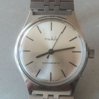 Мъжки часовник Ruhla. Made in GDR. Vintage watch. Механичен механизъм. Рухла , снимка 2 - Мъжки - 41944511