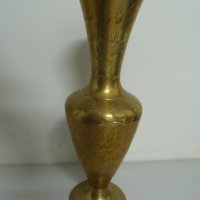 № 6030 стара метална / месингова ваза  , снимка 1 - Антикварни и старинни предмети - 35974866