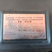 Грамофон-Радио NATIONAL  SG-551D, снимка 13 - Радиокасетофони, транзистори - 44926798