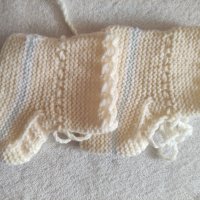 Нови ръчно плетени бебешки терлички, снимка 5 - Бебешки чорапи - 36022917