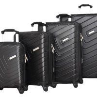 Куфар ABS - комплект - Черен/Син/Сив/Бордо/Кафяв, снимка 6 - Куфари - 40820323