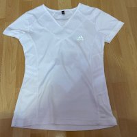 Бяла блуза Adidas , снимка 1 - Тениски - 40074153