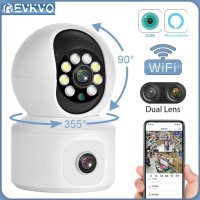 НОВА Camera 4K dual lens wifi  / Камера / Бебефон , снимка 8 - HD камери - 41449659