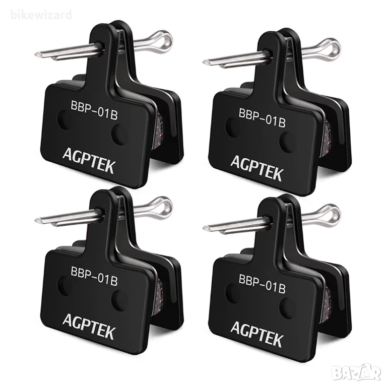 4-ри комплекта накладки за дискова спирачка на  велосипед НОВИ, снимка 1