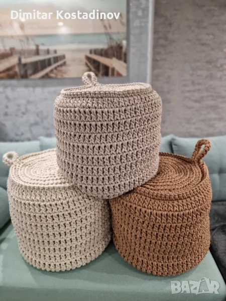 Пуф Макраме за плаж , бар , ресторант или градина, снимка 1