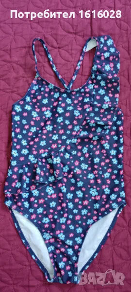 Цял бански за момиче раз.122 / 128 см., снимка 1