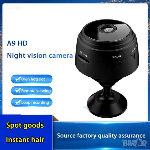 IP мини безжична камера с карта памет ! Общо 3 броя за 15лв.!, снимка 1