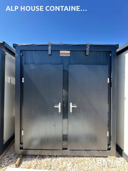 Санитарен контейнер 240x140 | WC, Двойна тоалетна, Модулен контейнер, Строителен контейнер, снимка 1