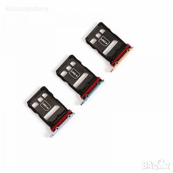 SIM / MicroSD държач /Лилав/ за Huawei Mate 30 Pro Баркод : 563189, снимка 1