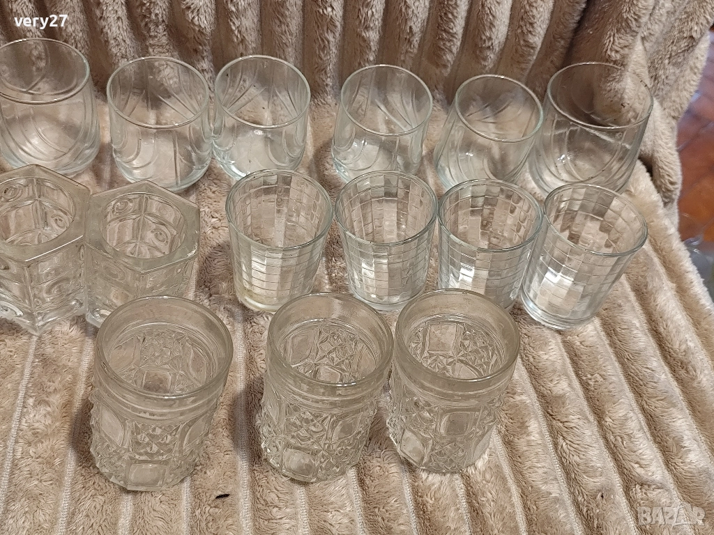 ретро стъклени чаши, снимка 1