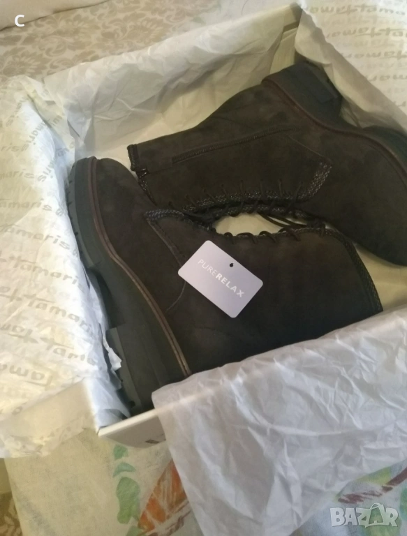 Дамски боти Tamaris  номер 38 в отлично състояние , снимка 1