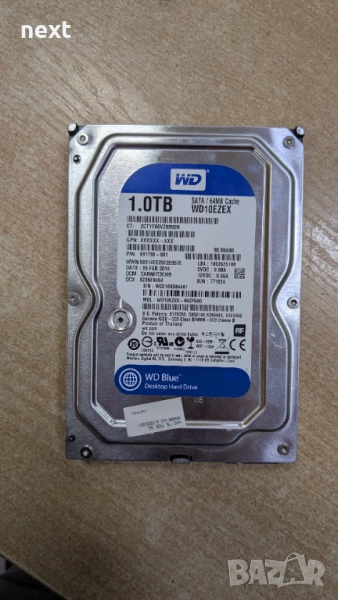 1TB HDD 3.5" хард диск за настолен компютър + Гаранция, снимка 1