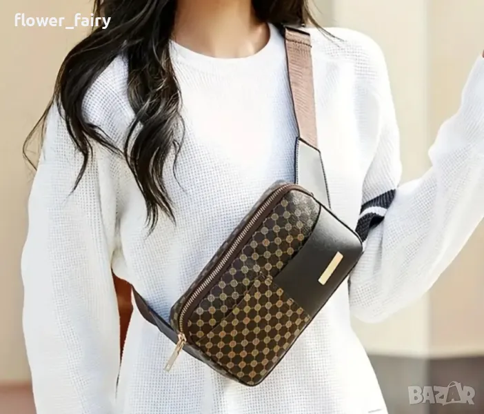 готина дамска кафява чанта, снимка 1