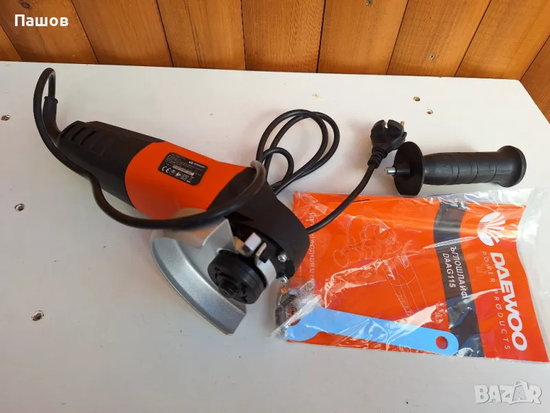 Ъглошлайф 600W, Ø115mm, DAAG115, DAEWOO, снимка 1