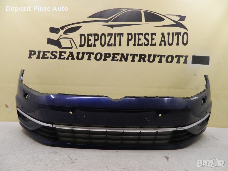 Предна броня VW Golf 7 facelift, 2017, 2018, 2019, 2020, оригинален код 5G0807221FL, снимка 1