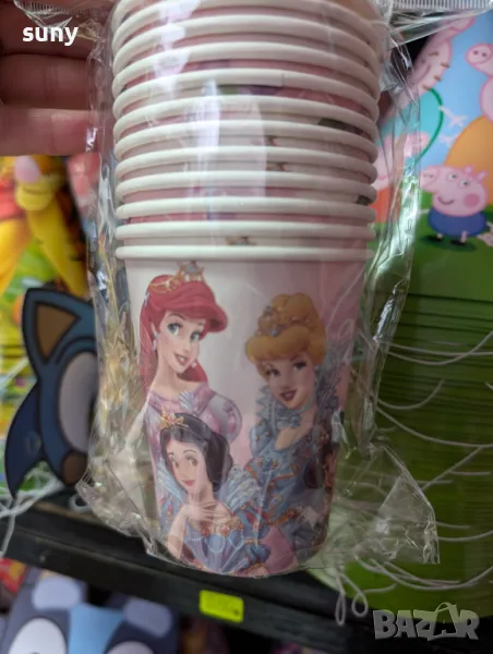 Парти чашки принцеси 12 бр, снимка 1