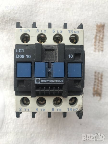 TELEMECANIQUE КОНТАКТОР LC1 D0910/ LC1 D099 - 25A/4 ПОЛЮСАПОЛЮСА, снимка 1