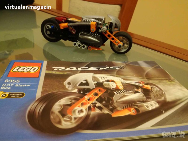 Конструктор Лего - модел LEGO Racers 8355 - H.O.T. Blaster Bike, снимка 1