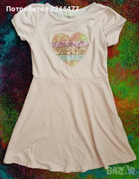 Детска рокля с къс ръкав, снимка 1