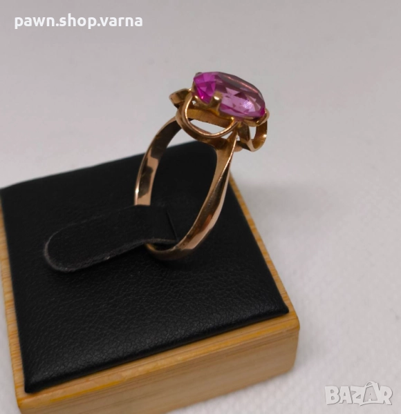 Стар златен пръстен – съветско злато, 583, снимка 1