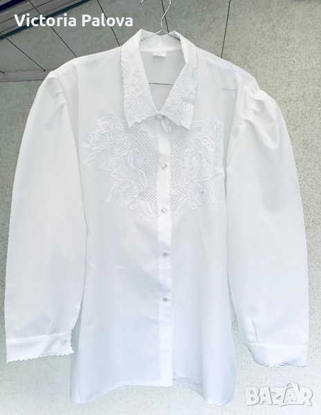 Красива бяла риза/блуза, снимка 1