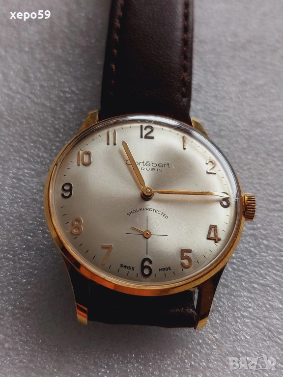 Мъжки часовник''Cortebert''VENUS машина,отлично състояние,1970 година, снимка 1