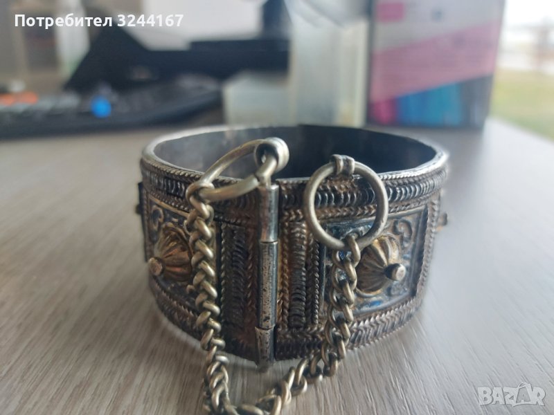 Антична сребърна гривна , снимка 1