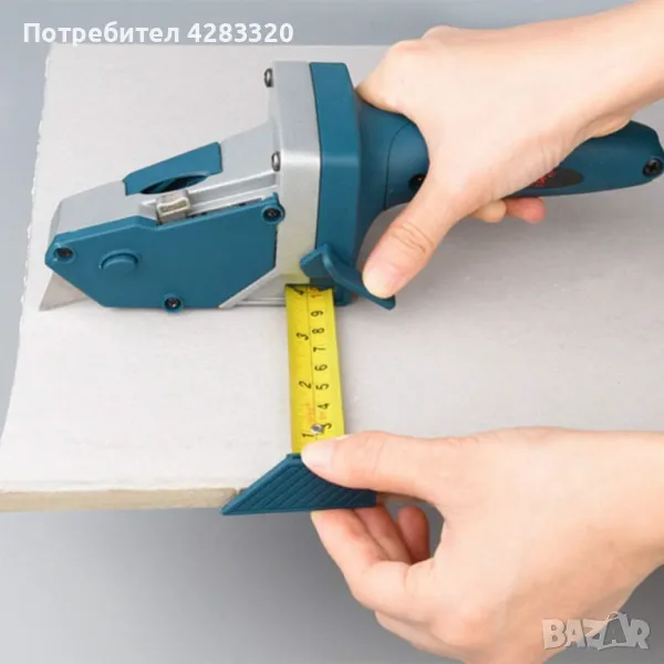 Многофункционален инструмент за рязане на гипсокартон с вградена ролетка 5м. , снимка 1