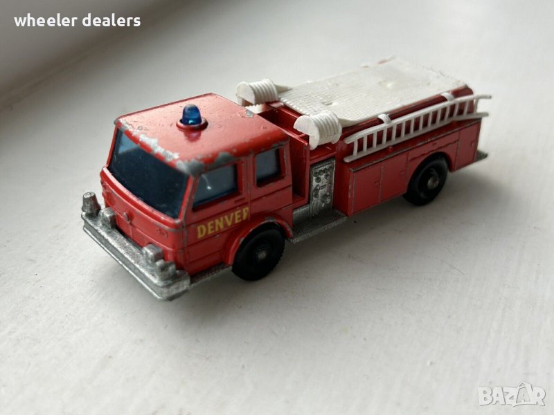 Метална количка Matchbox Fire Pumper Truck в мащаб 1:104, снимка 1