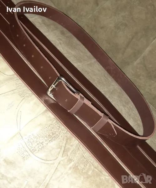 Мъжки колани от Ест. кожа с оргинална катарама, снимка 1