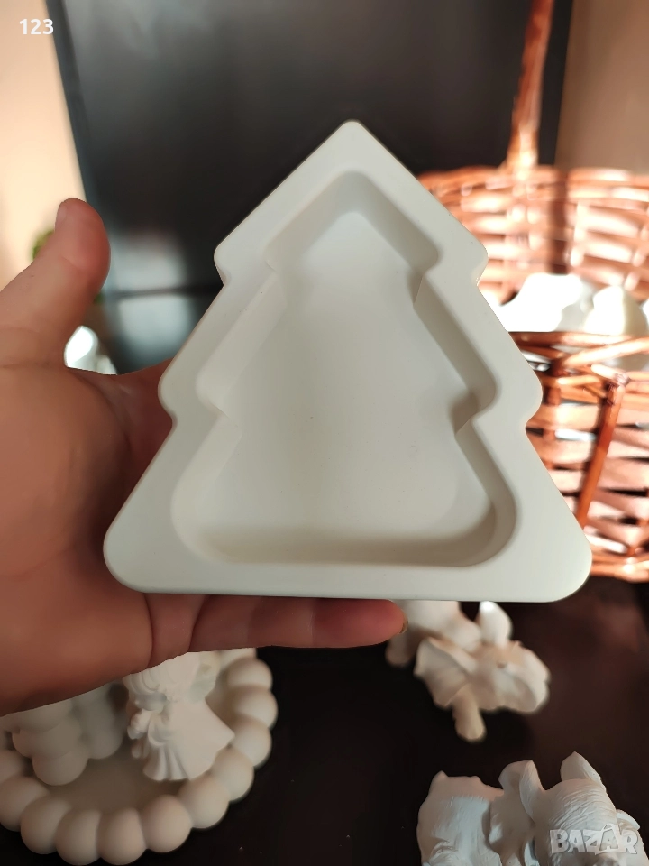 гипсокерамична фигурка елха, снимка 1