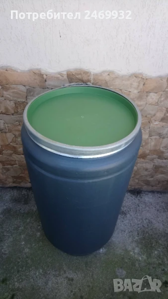 БИДОН ПЛАСТМАСОВ НОВ 120 ЛИТРА, снимка 1