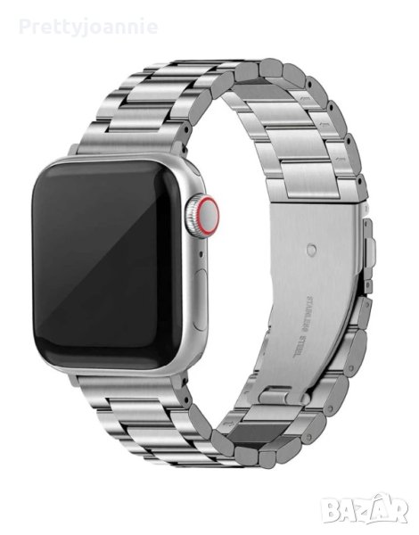 Метална сребърна каишка Apple Watch Iwatch, снимка 1