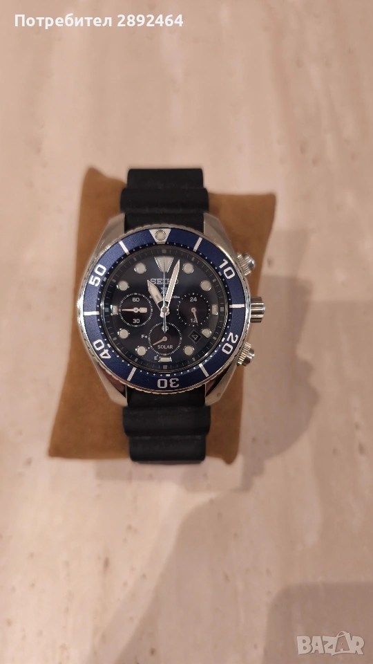 Мъжки часовник Seiko Prospex Solar Chronograph Invicta Stuhrling, снимка 1