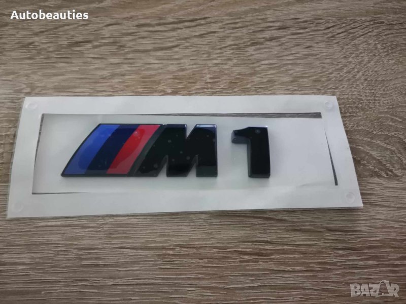 БМВ Bmw 1М черна емблема лого, снимка 1