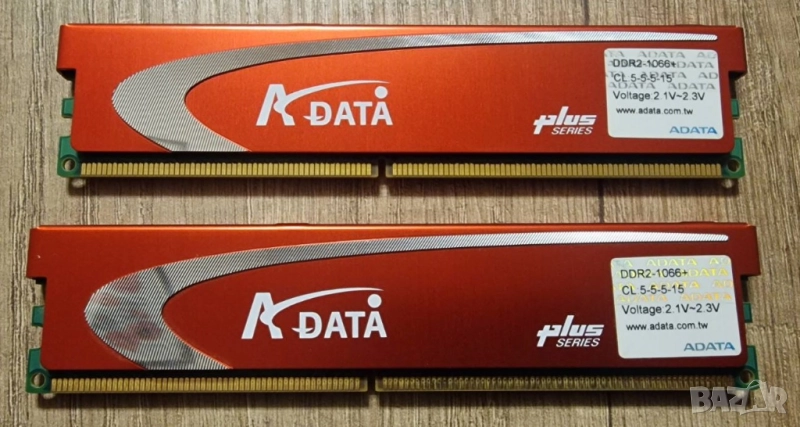Kit RAM памети 2x1 Gb, A-Data, DDR2, снимка 1