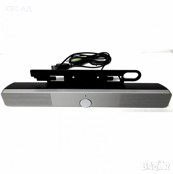 HP SP03A01 Soundbar Silver Flat Panel Speakers, снимка 1