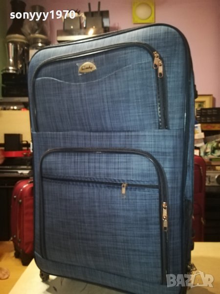 КУФАР 76Х47Х25СМ BLUE DENIM 1808230844, снимка 1