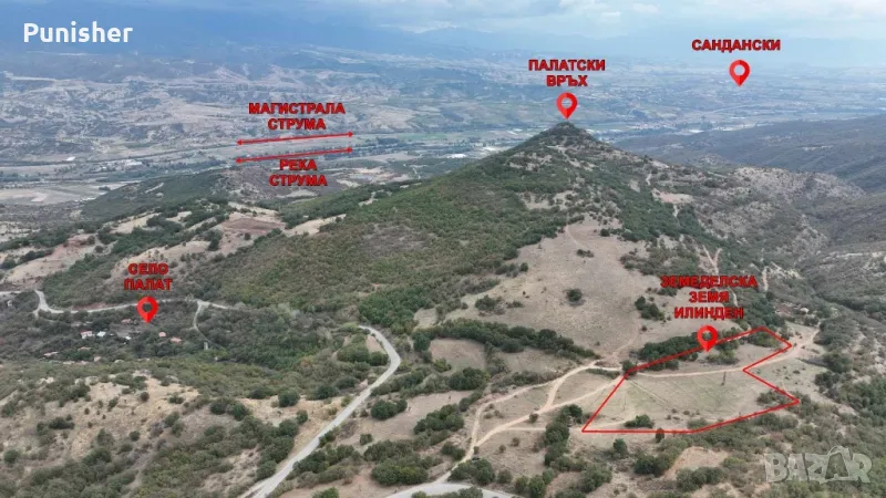 Земеделска земя общ. Струмяни, с. Палат, снимка 1