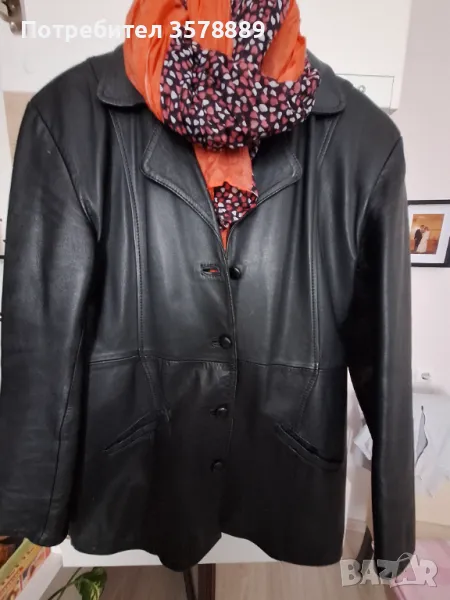 Дамско яке от естествена много мека кожа, снимка 1