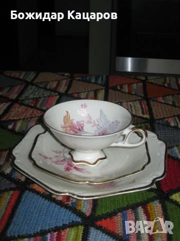 Перфектен троен сет от стар баварски порцелан.Цена 23 лв. Пращам по Еконт., снимка 1