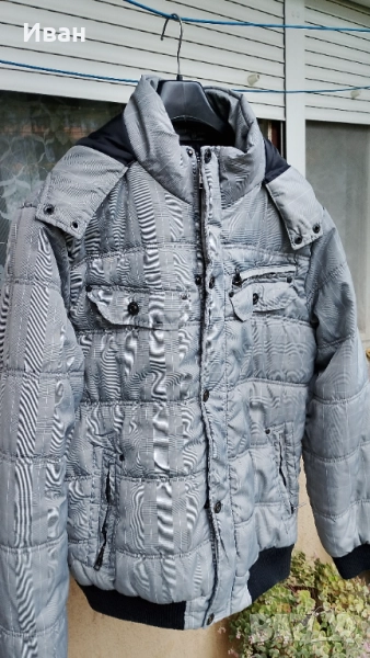 Мъжко зимно яке с качулка,размер XL, снимка 1