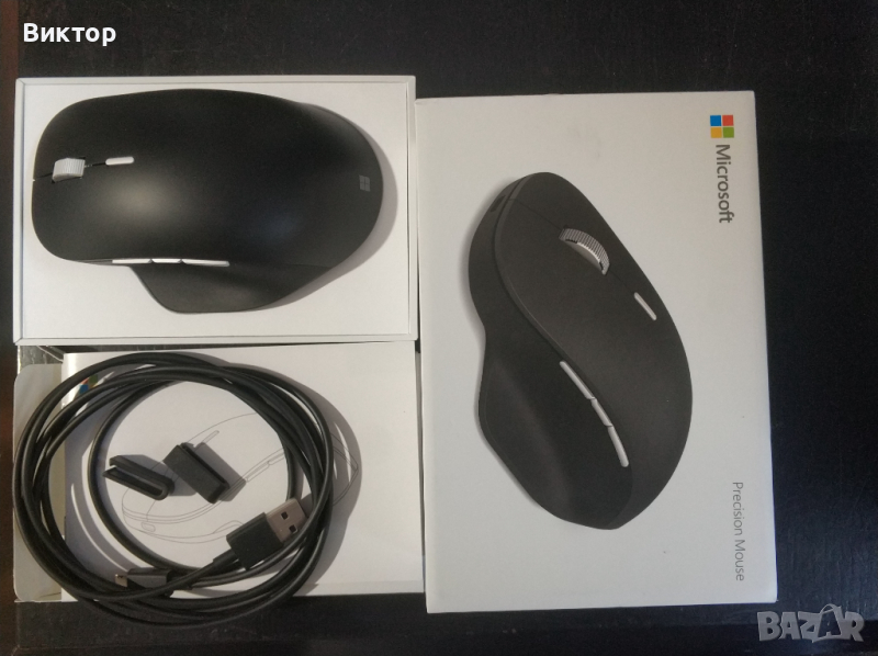 Мишка Microsoft Precision Mouse Black GHV-00006 чисто нова, снимка 1