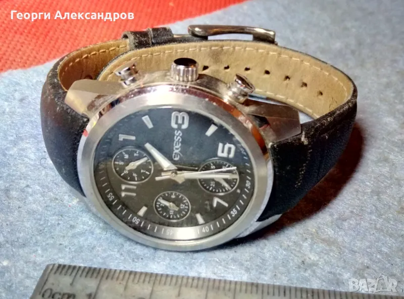 EXESS 1X10 SWBK ITALY Марков Унисекс Модел Италиански Часовник ЕКСЕС, снимка 1