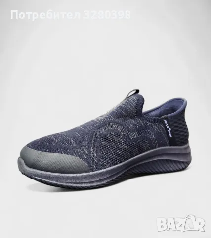 Мъжки обувки без връзки лесни за обуване без навеждане в син цвят модел: W138546 navy, снимка 2 - Маратонки - 50036205
